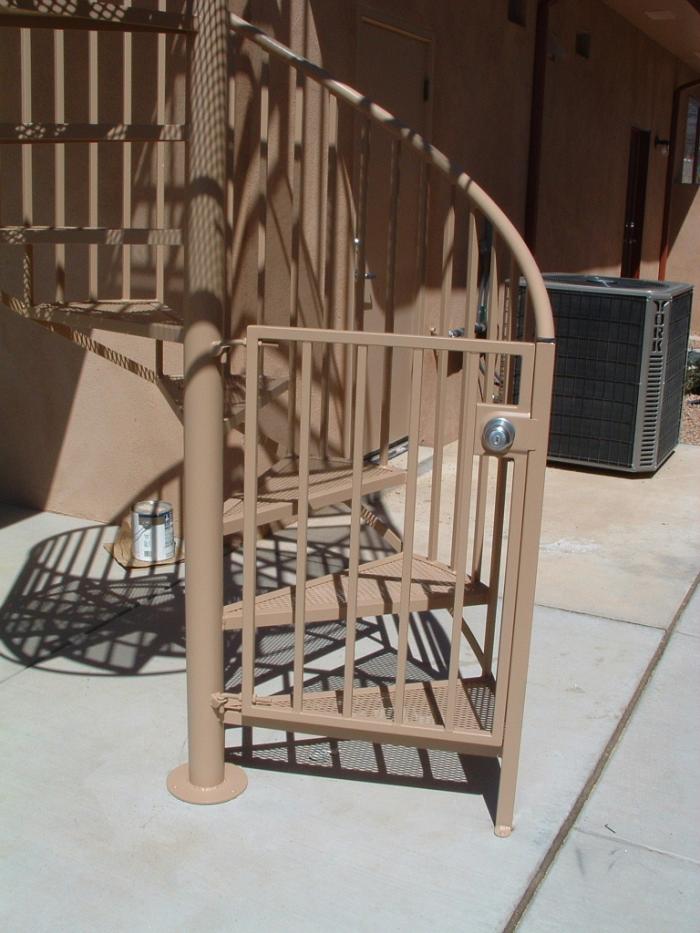 baby gate for spiral staircase